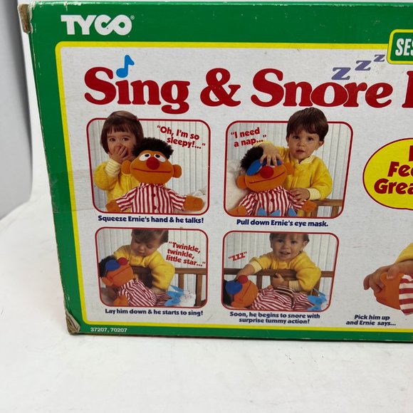 Sesame Street Toys Sesame Street Tyco Vintage 996 Sleep And Snore